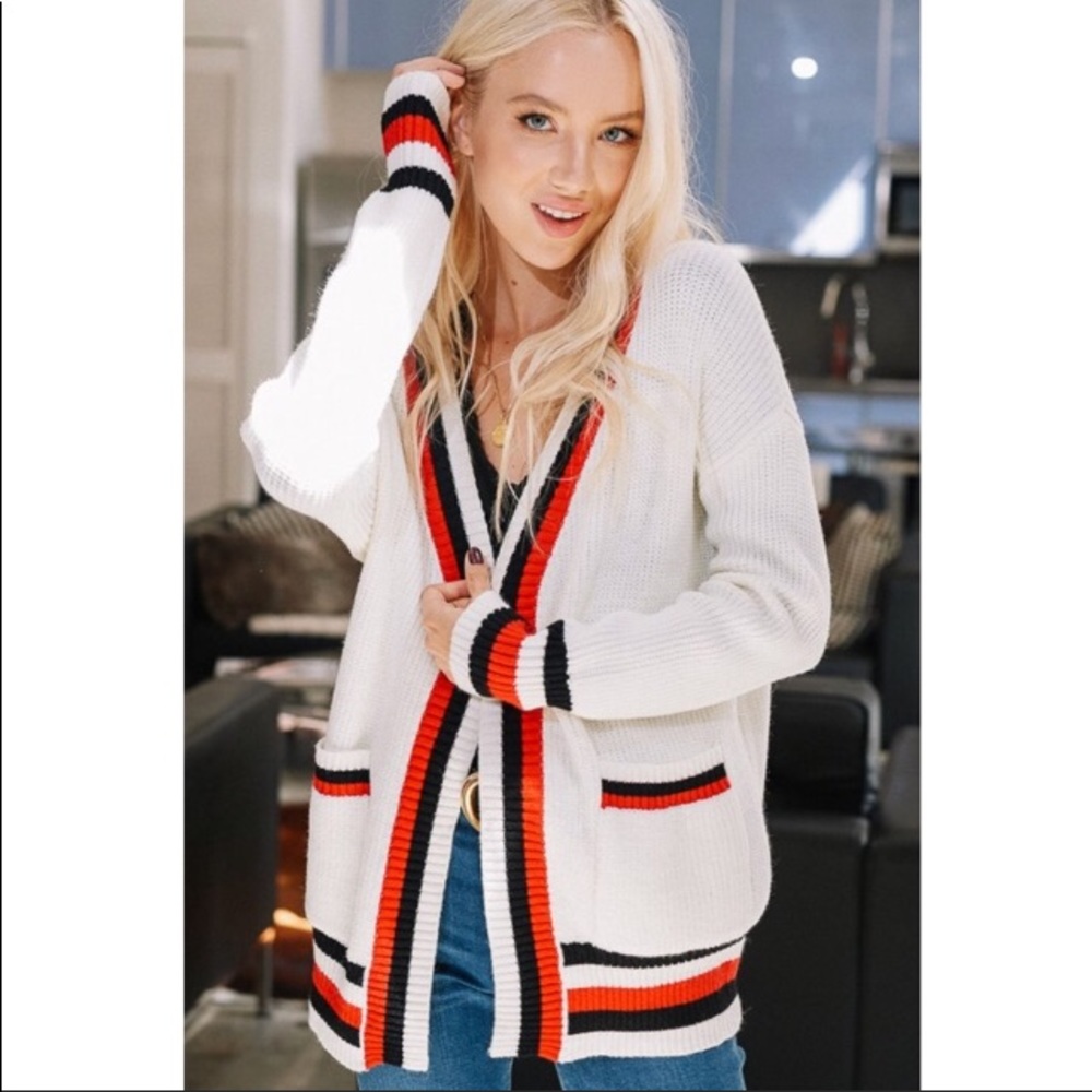 ✨🌟Tricolor Rib-knit Sweater🌟✨S/M M/L - Picture 6 of 6